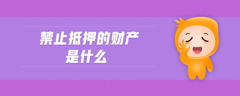禁止抵押的財(cái)產(chǎn)是什么