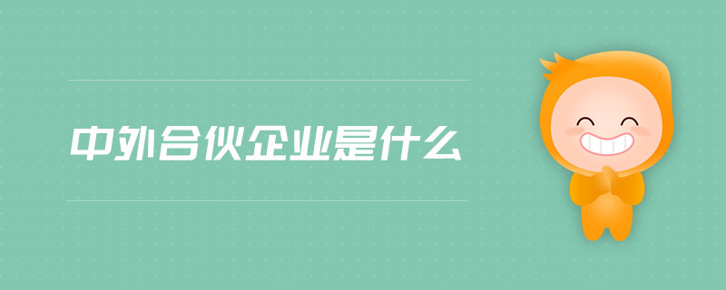 中外合伙企業(yè)是什么