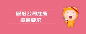 股份公司注冊資金要求