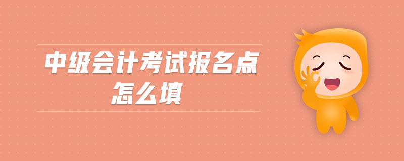 中級會計(jì)考試報(bào)名點(diǎn)怎么填