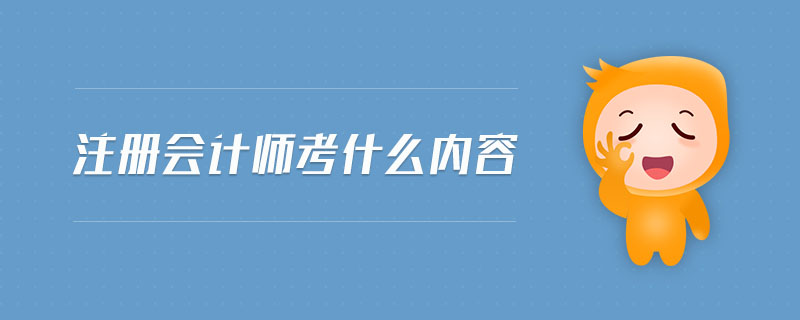 注冊會計師考什么內(nèi)客