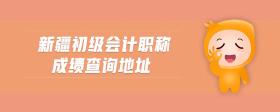 新疆初級會計職稱成績查詢地址