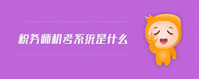 稅務(wù)師機(jī)考系統(tǒng)是什么