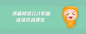 西藏初級會計職稱成績查詢地址