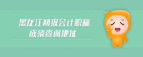 黑龍江初級(jí)會(huì)計(jì)職稱成績(jī)查詢地址