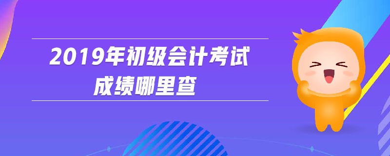 2019年初級(jí)會(huì)計(jì)考試成績(jī)哪里查