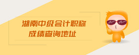 湖南中級(jí)會(huì)計(jì)職稱成績(jī)查詢地址