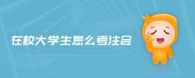 在校大學(xué)生怎么考注會