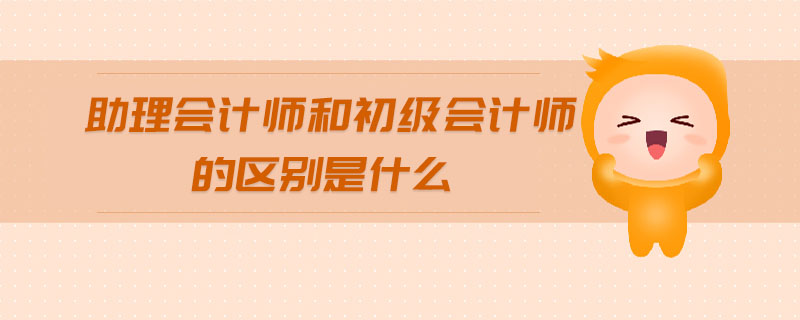 助理會(huì)計(jì)師和初級(jí)會(huì)計(jì)師的區(qū)別是什么