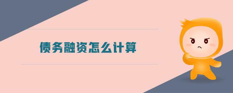 債務(wù)融資怎么計算