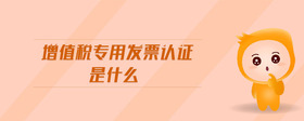 增值稅專用發(fā)票認(rèn)證是什么