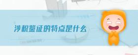 涉稅鑒證的特點(diǎn)是什么