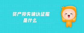 資產(chǎn)損失確認(rèn)證據(jù)是什么