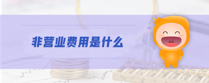 非營業(yè)費用是什么
