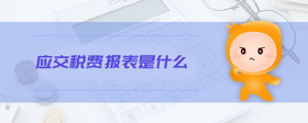 應(yīng)交稅費(fèi)報(bào)表是什么