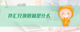 外匯兌換限制是什么