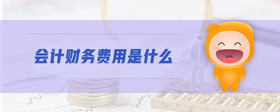 會(huì)計(jì)財(cái)務(wù)費(fèi)用是什么