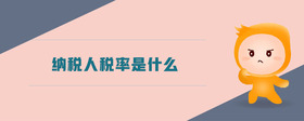 納稅人稅率是什么