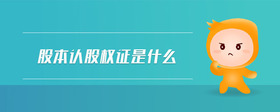 股本認股權(quán)證是什么