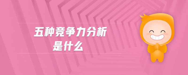 五種競爭力分析是什么