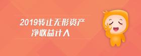 2019轉讓無形資產(chǎn)凈收益計入