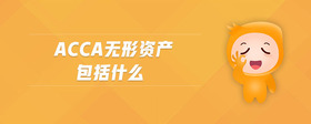 acca無形資產(chǎn)包括什么