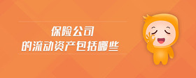 保險(xiǎn)公司的流動(dòng)資產(chǎn)包括哪些