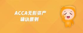 acca無形資產(chǎn)確認原則