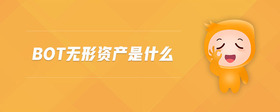 BOT無形資產(chǎn)是什么