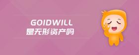 goidwill是無形資產(chǎn)嗎