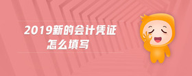 2019新的會(huì)計(jì)憑證怎么填寫