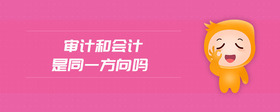 審計和會計是同一方向嗎