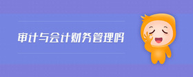 審計(jì)與會(huì)計(jì)財(cái)務(wù)管理嗎