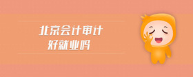 北京會(huì)計(jì)審計(jì)好就業(yè)嗎