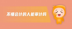 不懂會(huì)計(jì)的人能審計(jì)嗎