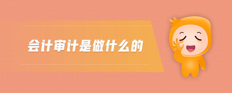 會(huì)計(jì)審計(jì)是做什么的