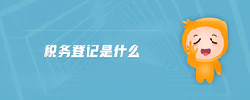 稅務(wù)登記是什么