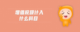 增值稅額計入什么科目