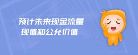 預(yù)計(jì)未來(lái)現(xiàn)金流量現(xiàn)值和公允價(jià)值