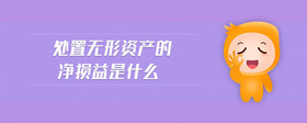 處置無形資產(chǎn)的凈損益是什么