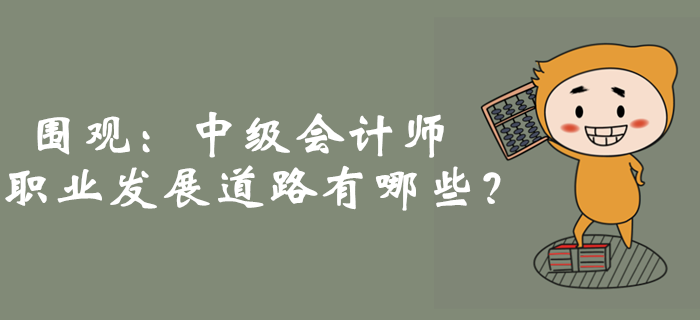 圍觀：中級會計(jì)師職業(yè)發(fā)展道路廣！月收入突破10000+
