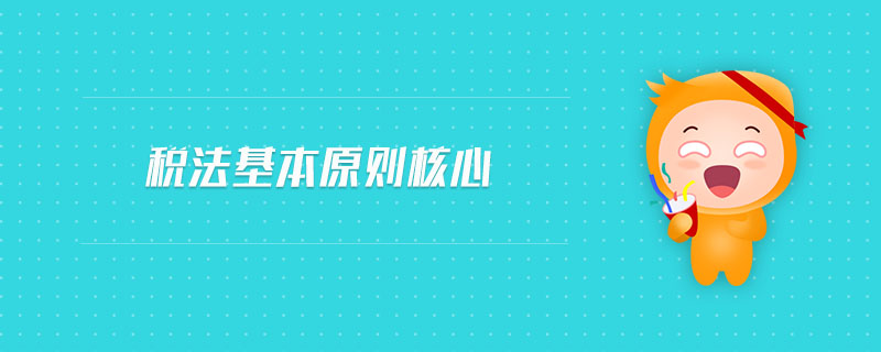 稅法基本原則核心