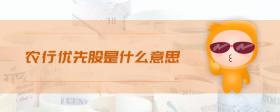 農(nóng)行優(yōu)先股是什么意思
