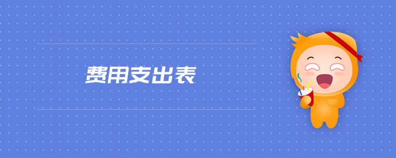 費(fèi)用支出表