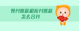 預(yù)付賬款和應(yīng)付賬款怎么合并
