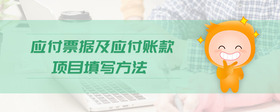 應(yīng)付票據(jù)及應(yīng)付賬款項(xiàng)目填寫方法