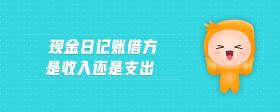 現(xiàn)金日記賬借方是收入還是支出