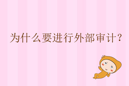 為什么要進行外部審計？