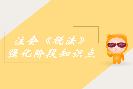 應納稅額的計算_2019年注會稅法強化階段知識點