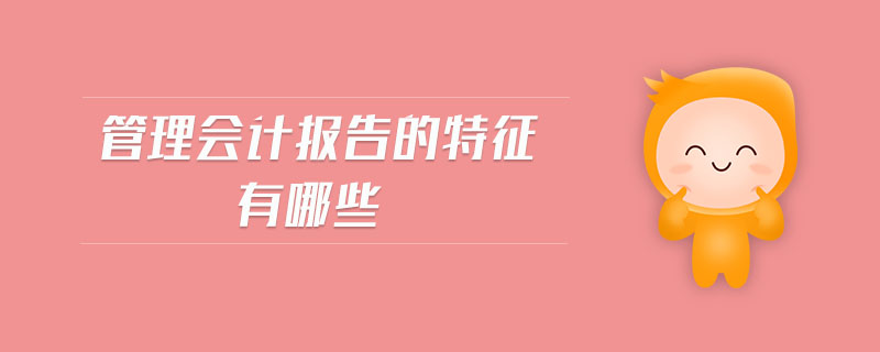 管理會(huì)計(jì)報(bào)告的特征有哪些